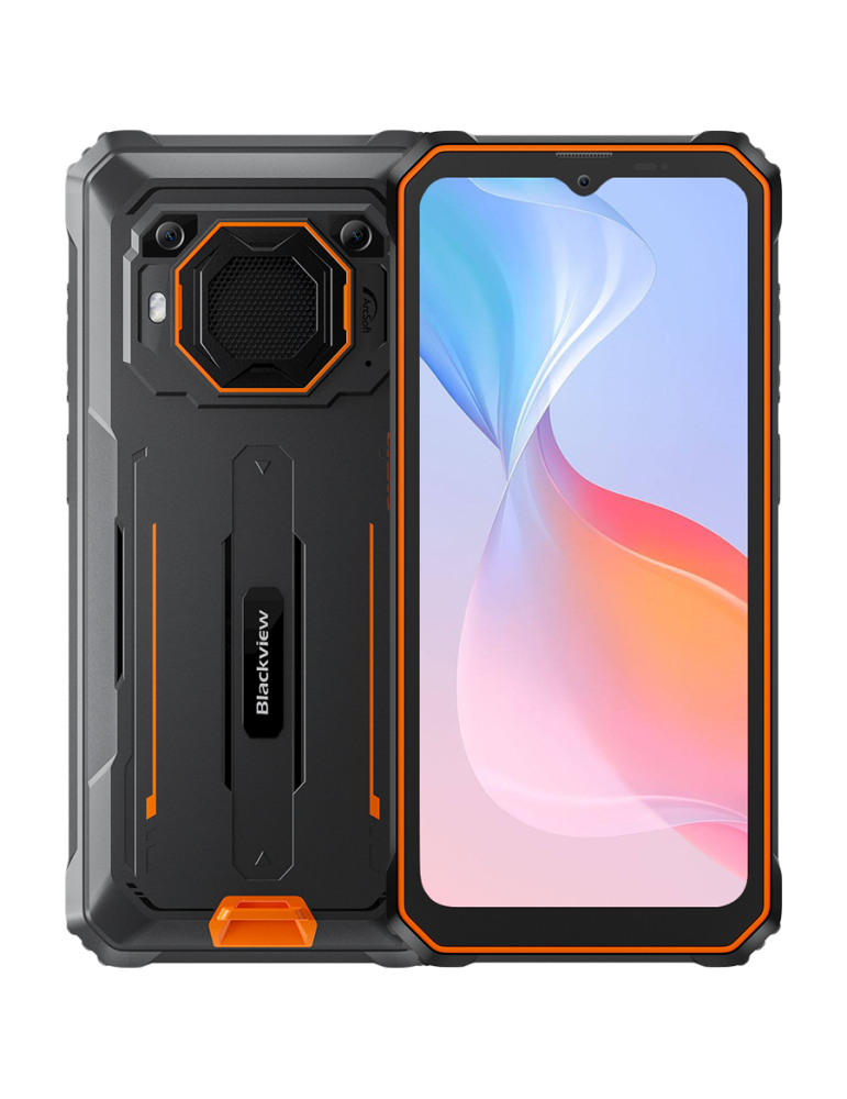 Смартфон Blackview BV6200Pro 6.56" HD  Helip P35 (Octacore 2.3Ghz) 6GB 128GB DS TF Card (1Tb Max) CAM 8 13 0.3MP 13000mAh IP68 MIL-SPEC 810H 18W Reverse Charging Android 13 Orange - BV6200PRO_OR