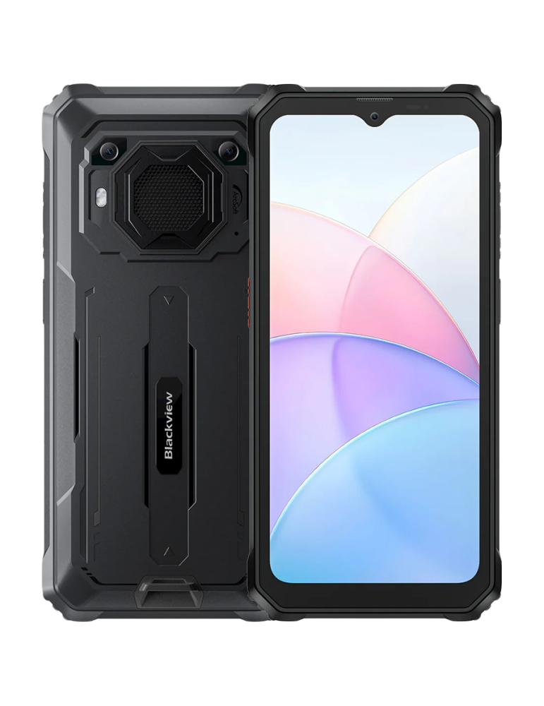 Смартфон Blackview BV6200Pro 6.56" HD  Helip P35 (Octacore 2.3Ghz) 6GB 128GB DS TF Card (1Tb Max) CAM 8 13 0.3MP 13000mAh IP68 MIL-SPEC 810H 18W Reverse Charging Android 13 Black - BV6200PRO_B