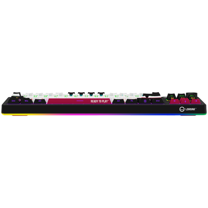 Безжична механична геймърска клавиатура Lorgar KBP70TKLW, Wireless TKL Mechanical Gaming Keyboard Pro, Black/red, EN layout - LRG-KBP70TKLW-BK-US