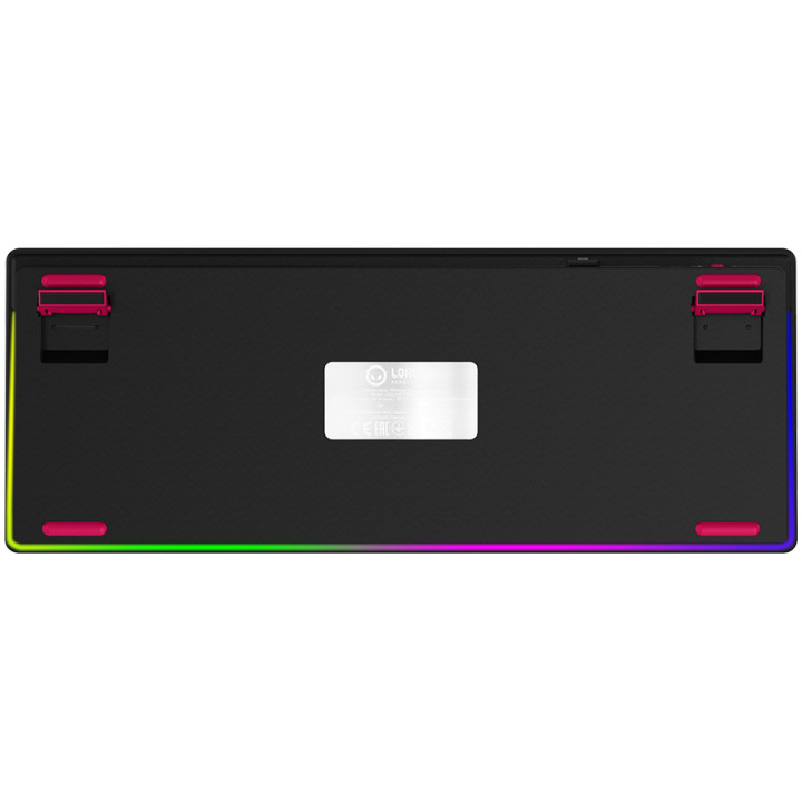 Безжична механична геймърска клавиатура Lorgar KBP70TKLW, Wireless TKL Mechanical Gaming Keyboard Pro, Black/red, EN layout - LRG-KBP70TKLW-BK-US