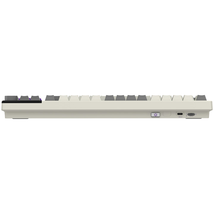 Безжична механична геймърска клавиатура Lorgar KBP70TKLW, Wireless TKL Mechanical Gaming Keyboard Pro, Beige, EN layout - LRG-KBP70TKLW-RT-US