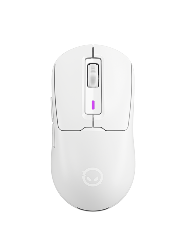 Безжична геймърска мишка Lorgar MSA10W, white - LRG-MSA10W-WH