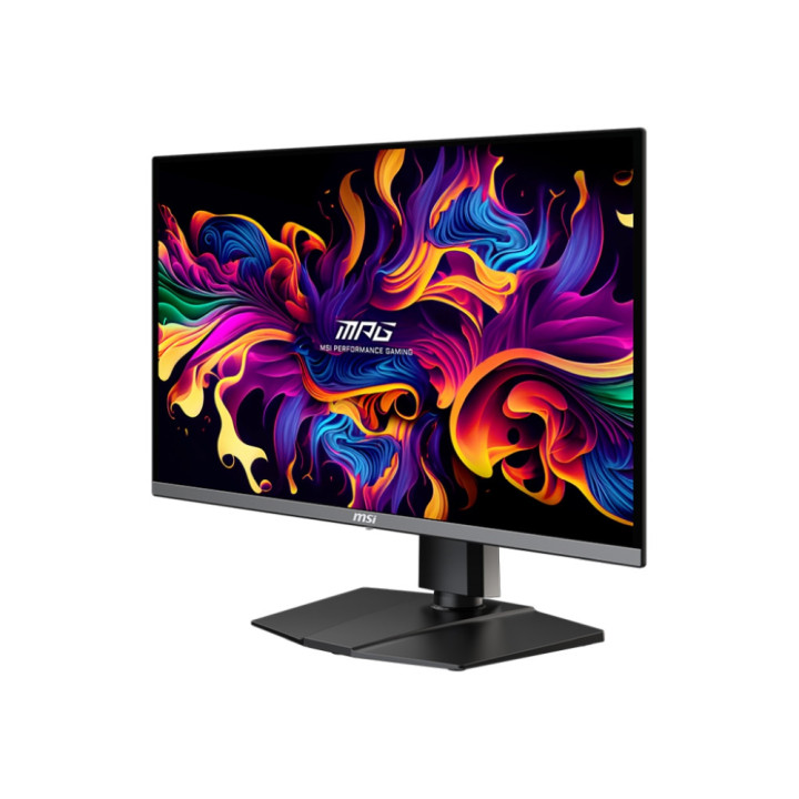 Монитор MSI MPG 272URX QD-OLED, 26.5", 0.03ms, 240Hz, 3840x2160 (UHD), 16:9, FLAT, Oled care 2.0, G-Sync Compatible, ClearMR 13000, HDR, 1.5M:1, 100M:1, DP(2.1a), HDMI 2.1, TypeC DP alt. w/PD (98W), USB HUB, Heigh Adj., Black - 9S6-3CD79A-015