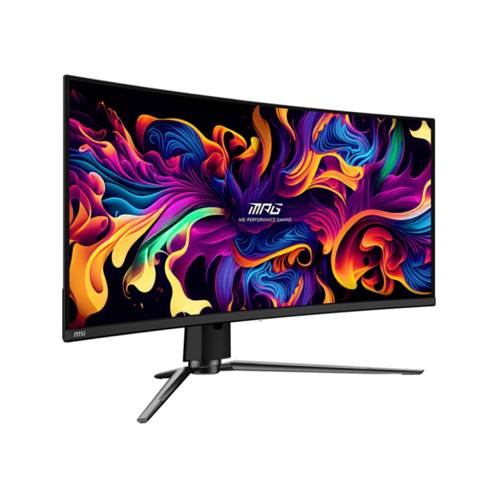 Монитор MSI MPG 341CQPX QD-OLED, 34.18", 0.03ms, 240Hz, 3440x1440(UWQHD), 21:9, CURVE 1800R, AR, FreeSync Premium Pro, CLEARMR 13000, HDR True Black 400, 1000 nits, 3000:1, DCR 150M:1, DP(1.4a), HDMI 2.1, TypeC DP, USB hub, Heigh Adj., Black - 9S6-3DD04T-