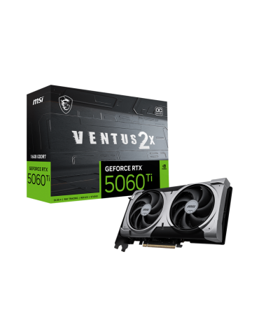 Видео карта MSI Nvidia GeForce RTX 5060 Ti 16 VENTU 2X OC Plus, 16GB GDDR7, 128bit - 912-V535-005
