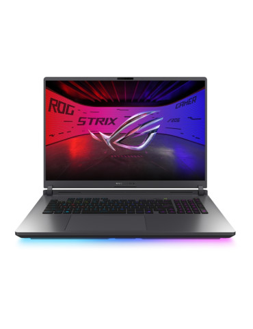 Лаптоп Asus Strix G18 G815LR-S9043W, Intel ARL HX Ultra 9, 18" WQXGA (2560X1600) 1200nits 240 Hz, RAM 32GBDDR5, SSD 2TB, RTX5070 Ti  12GB, Wi-Fi 7, Backlit Kbd 4-Zone RGB, Win 11, Eclipse Gray - 90NR0LT1-M00880
