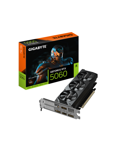 Видео карта Gigabyte Nvidia GeForce RTX 5060 Low Profile OC 8GB GDDR7, 128bit - GV-N5060OC-8GL