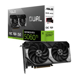 Видео карта Asus Dual GeForce RTX 5060 Ti 16GB GDDR7 OC Edition, 128bit - DUAL-RTX5060TI-O16G