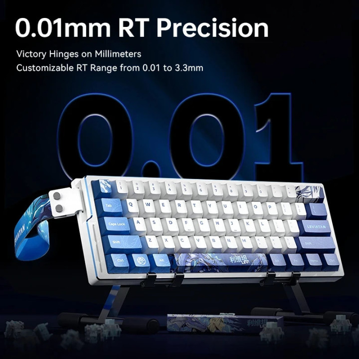 Професионална геймърска механична клавиатура ATK EDGE 60 HE Leviatan, 8K, TTC RGB Magneto Switches - EDGE60-HE-M-TTC
