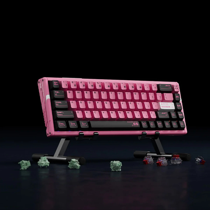 Професионална геймърска механична клавиатура ATK RS6 Ultra, 8K, TTC RGB Magneto [Linear] - Sakura Warrior - RS6-ULTRA-SAKURA-TTC