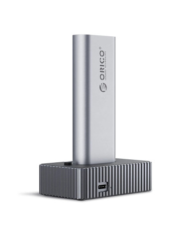 Външна кутия за диск/докинг станция Orico Storage - Case/Docking Station, M.2 NVMe/NGFF - IT18C3-GY - IT18C3-GY-BP