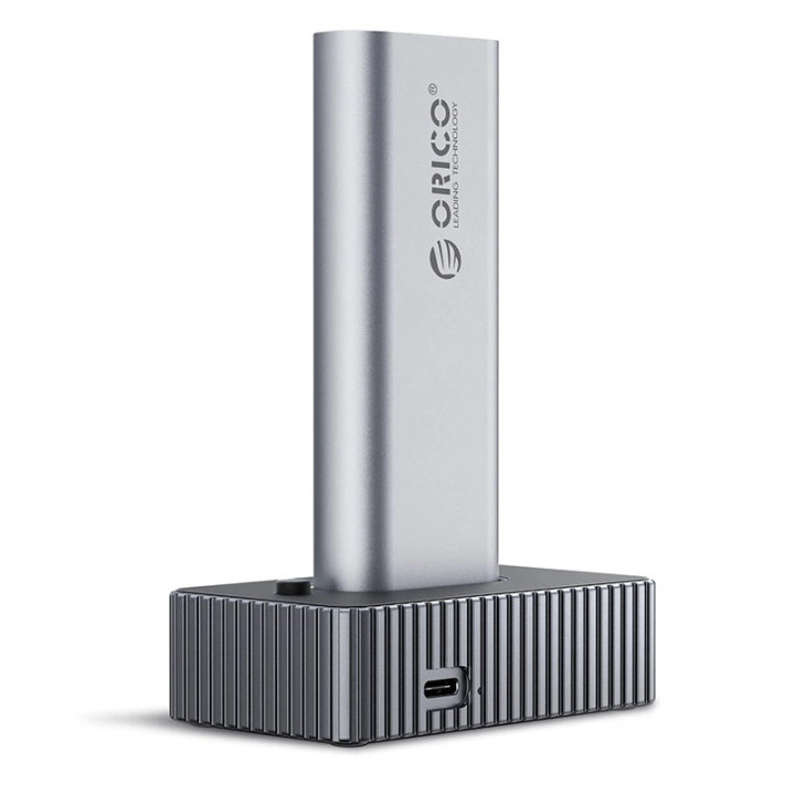 Външна кутия за диск/докинг станция Orico Storage - Case/Docking Station, M.2 NVMe/NGFF - IT18C3-GY - IT18C3-GY-BP