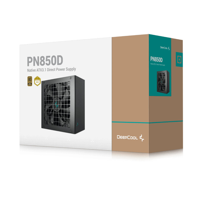 Захранване DeepCool PN850-D, ATX 3.1 850W Gold - R-PN850D-FC0B-JGEU-V2