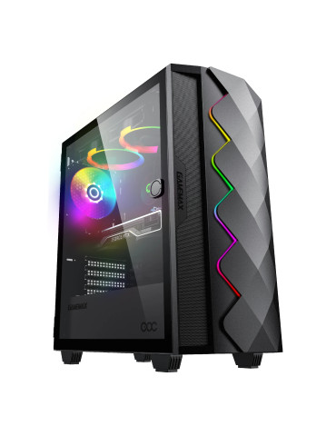 Кутия за компютър Gamemax Diamond COC Black,EATX, Addressable RGB - GM-12360100043