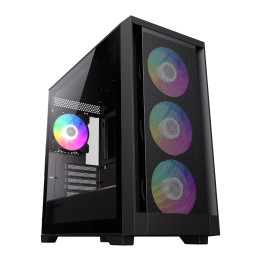 Кутия за компютър Gamemax DEFENDER MB, mATX, Addressable RGB - GM-14100901735