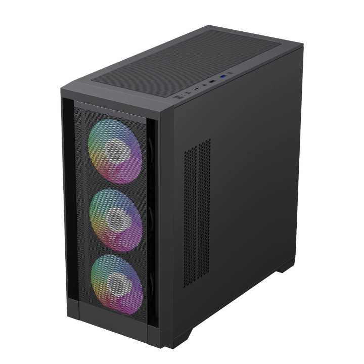 Кутия за компютър Gamemax DEFENDER MB, mATX, Addressable RGB - GM-14100901735