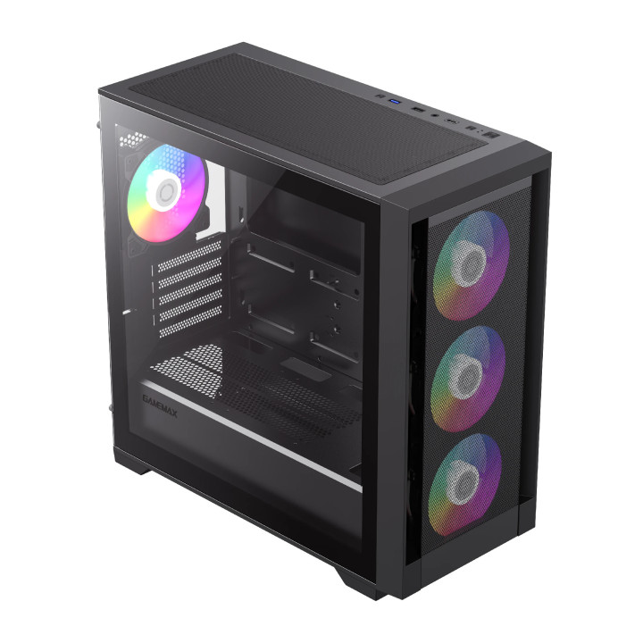 Кутия за компютър Gamemax DEFENDER MB, mATX, Addressable RGB - GM-14100901735