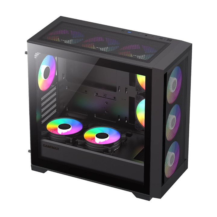 Кутия за компютър Gamemax DEFENDER MB, mATX, Addressable RGB - GM-14100901735