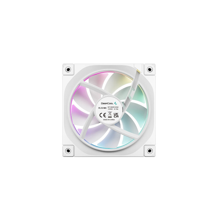 Комплект вентилатори DeepCool FL12 White, Fan Pack 3-in-1 3x120mm, Addressable RGB - R-FL12-WHAPN3-G