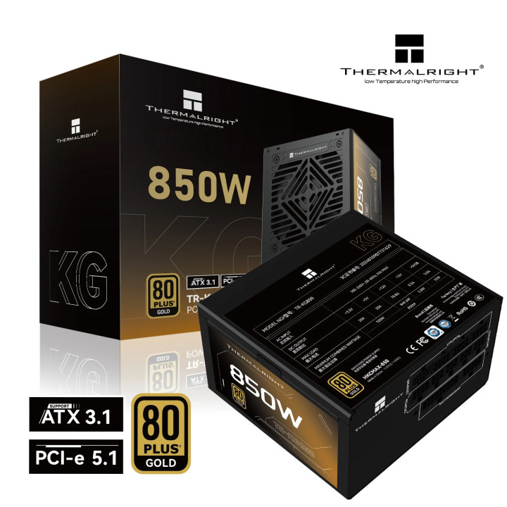 Модулно захранване Thermalright 850W Gold, ATX 3.1 - TR-KG850