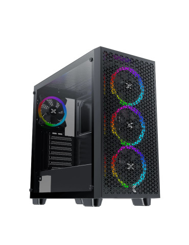 Кутия за компютър Xigmatek Gaming G Pro, EATX, Mesh, 4бр. ARGB вентилатори - EN42522