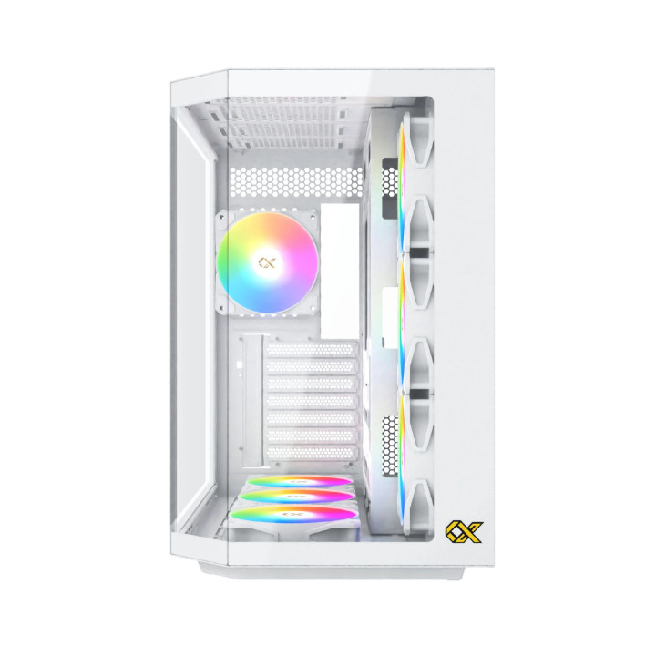 Кутия за компютър Xigmatek Cubi II Arctic, EATX, 7бр. ARGB вентилатори - EN45493