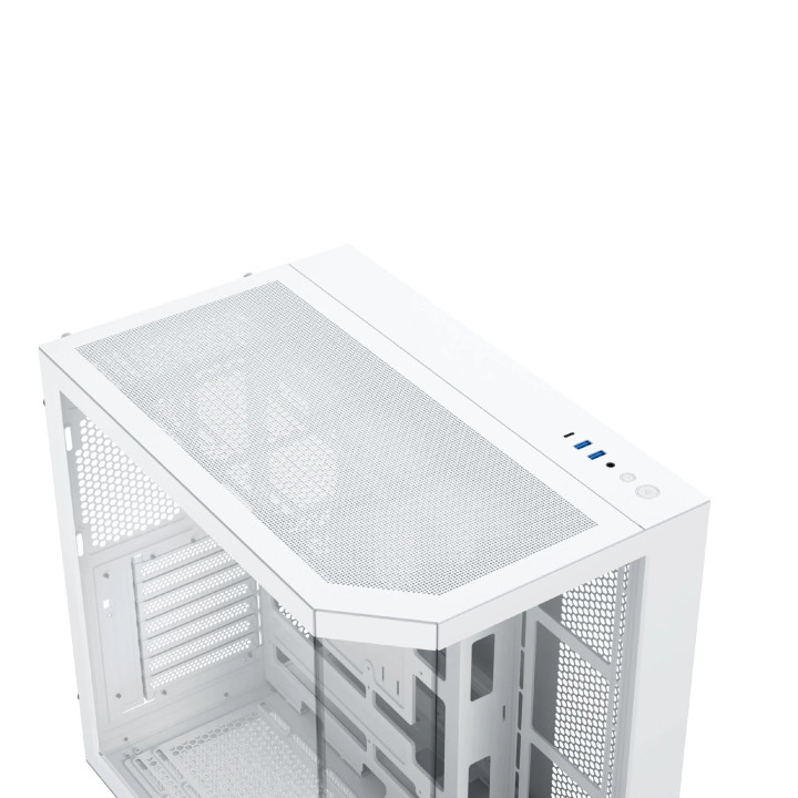 Кутия за компютър Xigmatek Cubi II Arctic, EATX, 7бр. ARGB вентилатори - EN45493
