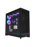 Кутия за компютър Montech HS01 PRO (W), ATX, 5бр. 120 mm ARGB вентилатори, USB-C, Black - MONTECH-HS01-PRO-BK