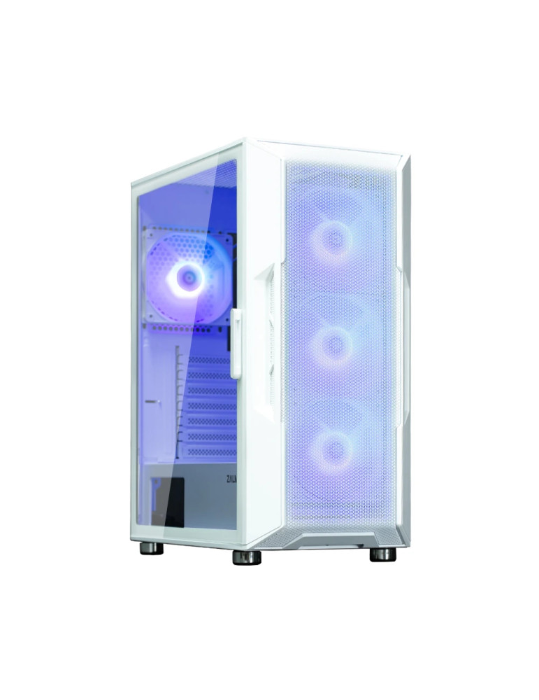 Кутия за компютър Zalman i3 NEO ARGB White, ATX, Mesh, aRGB, Tempered Glass - I3-NEO-ARGB-White