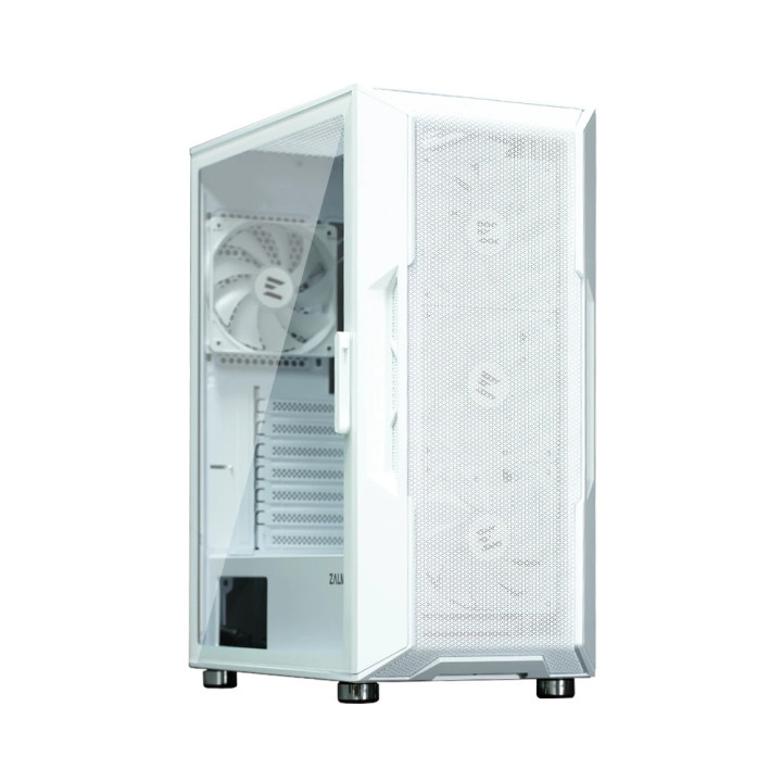 Кутия за компютър Zalman i3 NEO ARGB White, ATX, Mesh, aRGB, Tempered Glass - I3-NEO-ARGB-White
