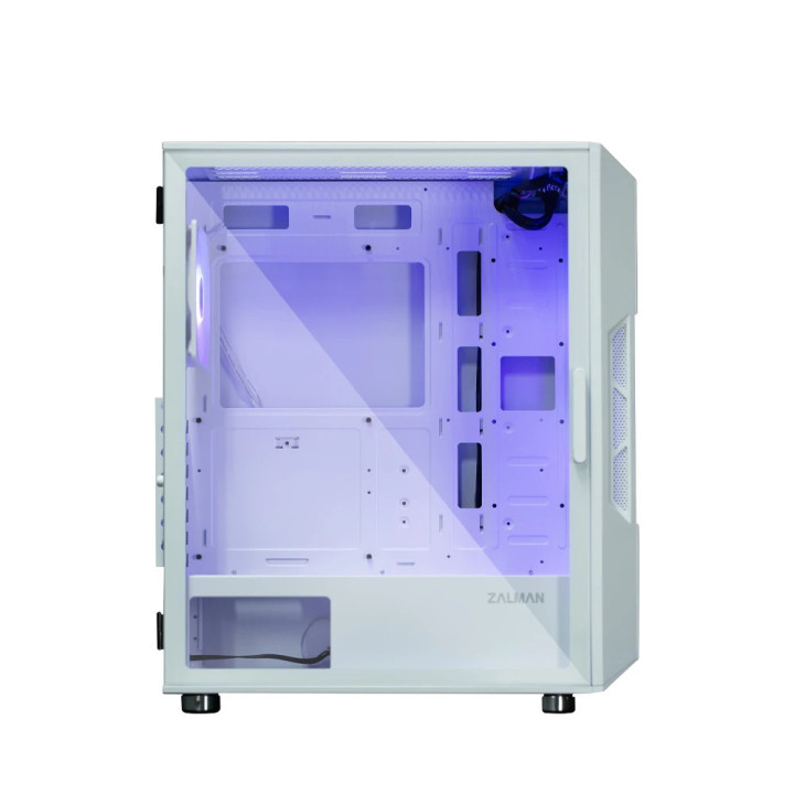 Кутия за компютър Zalman i3 NEO ARGB White, ATX, Mesh, aRGB, Tempered Glass - I3-NEO-ARGB-White