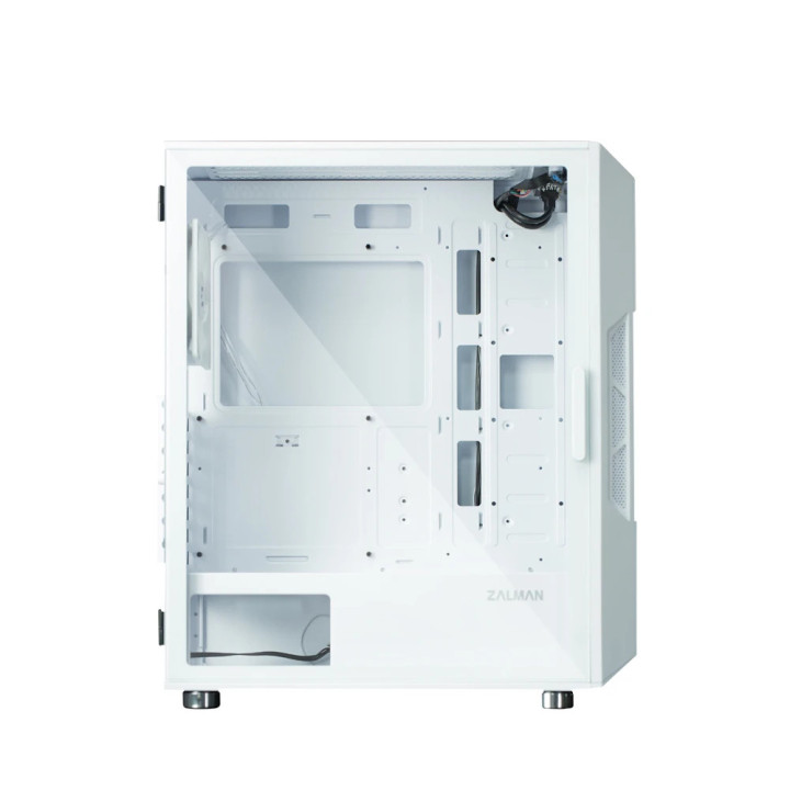Кутия за компютър Zalman i3 NEO ARGB White, ATX, Mesh, aRGB, Tempered Glass - I3-NEO-ARGB-White