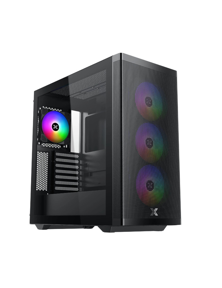 Кутия за компютър Xigmatek Osiris, EATX, Mesh, 4бр. 140 mm ARGB вентилатори - EN46803