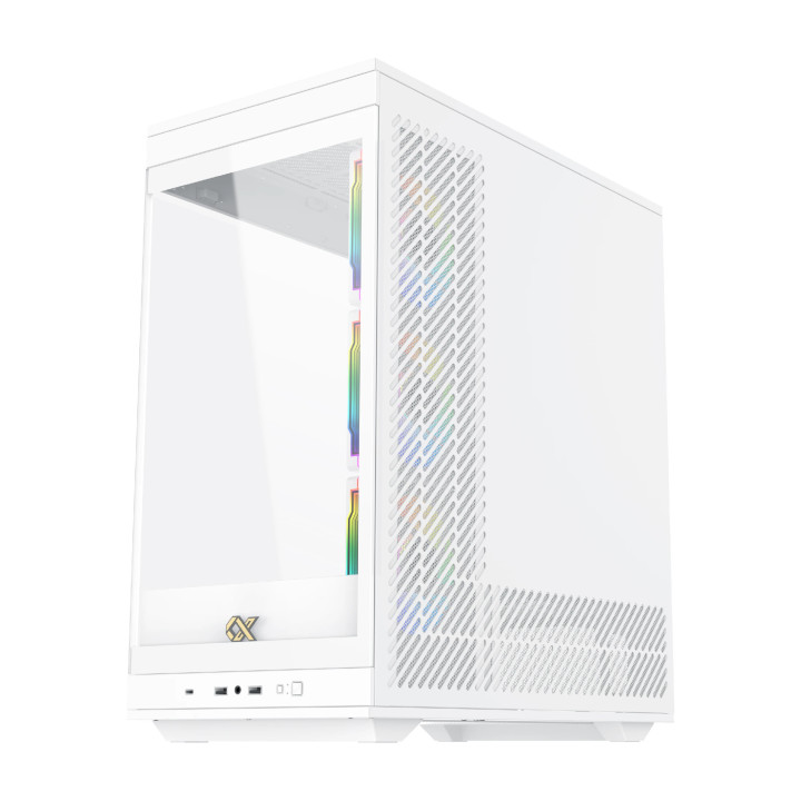 Кутия за компютър Xigmatek Meta Arctic, EATX, 4бр. 120 mm ARGB вентилатори - EN45073