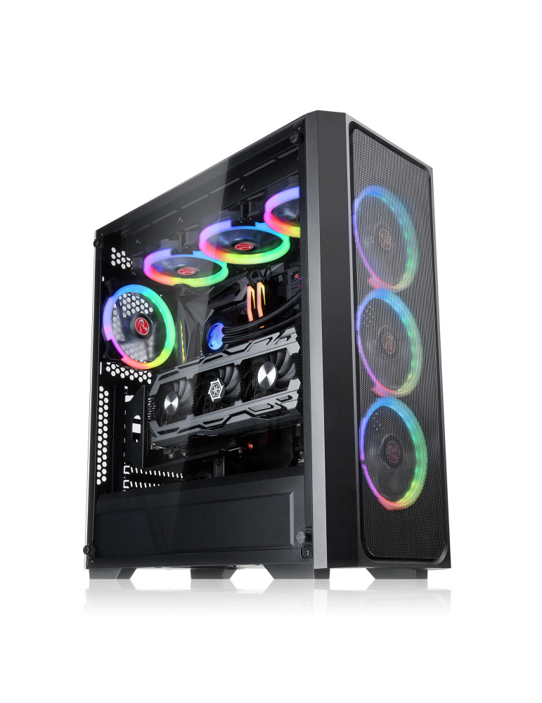 Кутия за компютър Raijintek PONOS MS4, EATX, 4бр. 120mm ARGB вентилатори, Mesh - 0R20B00197