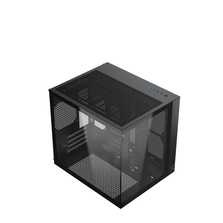Кутия за компютър Xigmatek Aqua M Lite, mATX, 5бр. ARGB вентилатори - EN44410