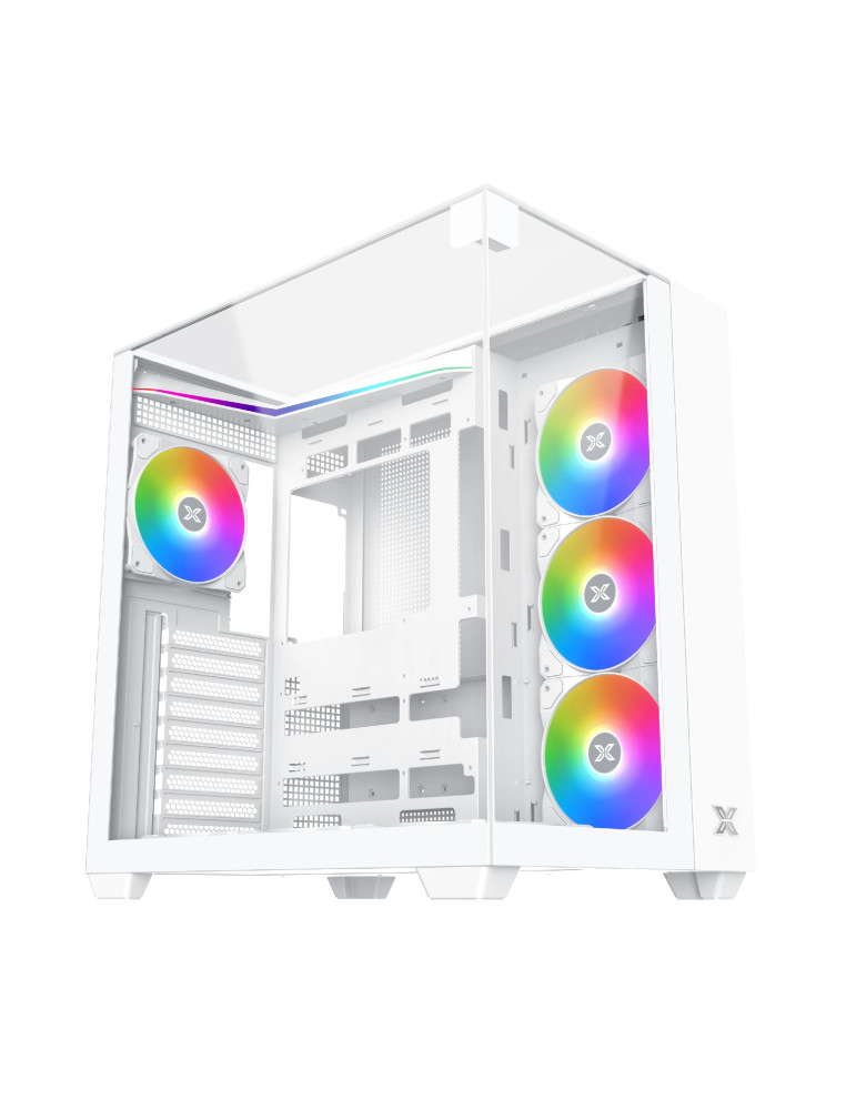 Кутия за компютър Xigmatek AQUA V ARCTIC, ATX, 7бр. ARGB вентилатори - EN45813