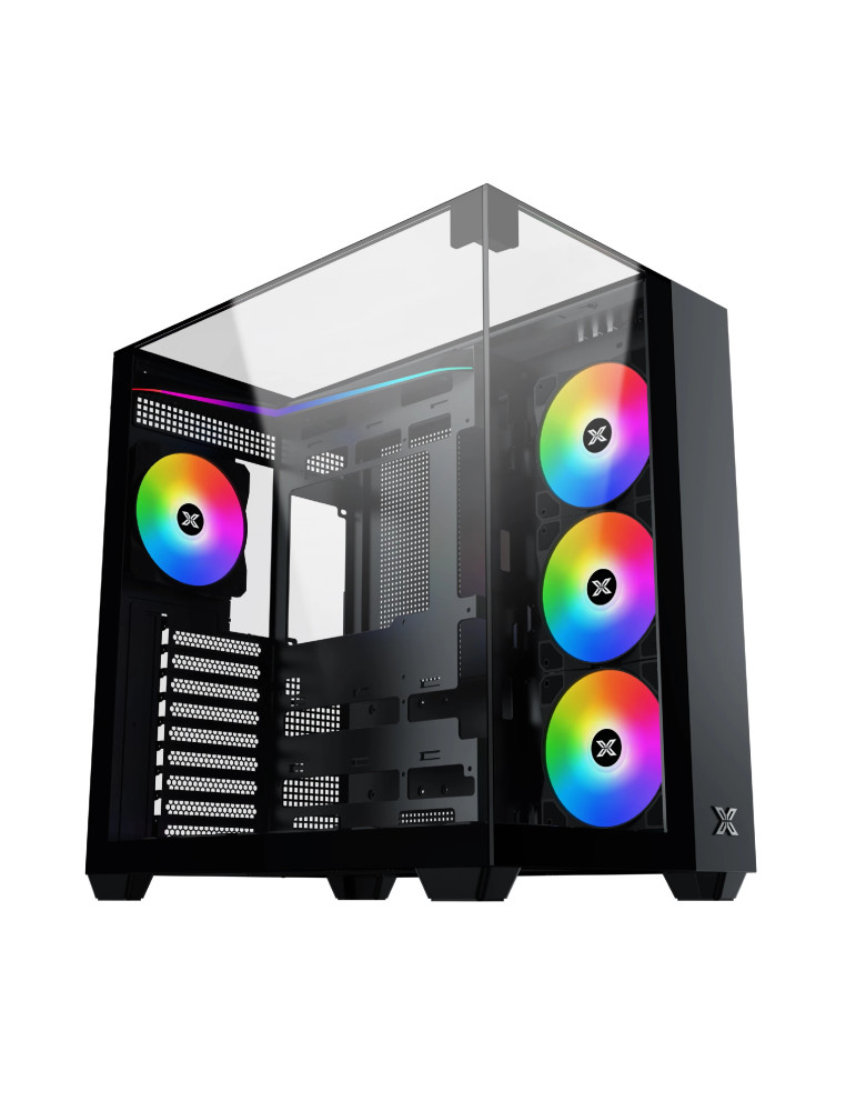 Кутия за компютър Xigmatek AQUA V, ATX, 7бр. ARGB вентилатори - EN45806