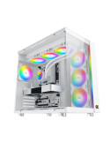 Кутия за компютър Xigmatek AQUA ULTRA Arctic, EATX, 7бр. ARGB вентилатори - EN40689