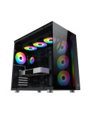 Кутия за компютър Xigmatek AQUA ULTRA, EATX, 7бр. ARGB вентилатори - EN40672