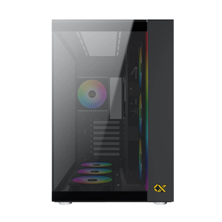 Кутия за компютър Xigmatek AQUA ULTRA, EATX, 7бр. ARGB вентилатори - EN40672