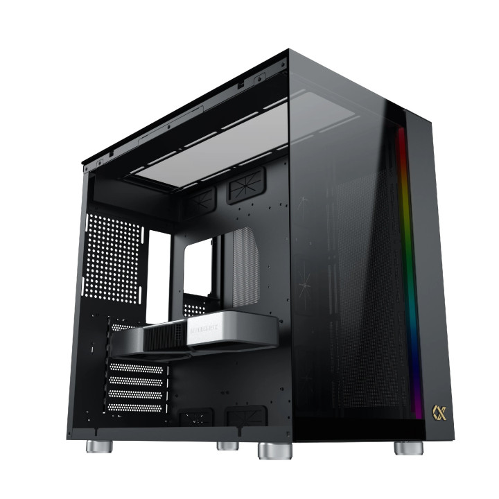 Кутия за компютър Xigmatek AQUA ULTRA, EATX, 7бр. ARGB вентилатори - EN40672