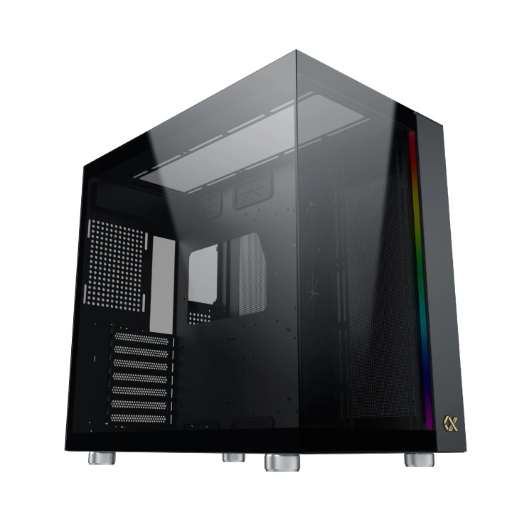 Кутия за компютър Xigmatek AQUA ULTRA, EATX, 7бр. ARGB вентилатори - EN40672