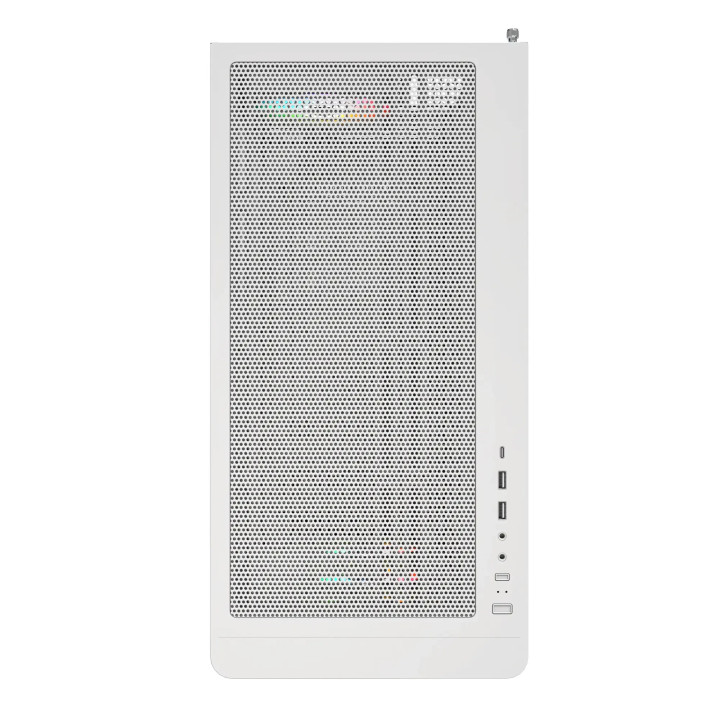 Кутия за компютър Montech XR Wood (W), ATX, 4бр. 120 mm ARGB вентилатори, Wood, USB-C, White - MONTECH-XR-W-WH