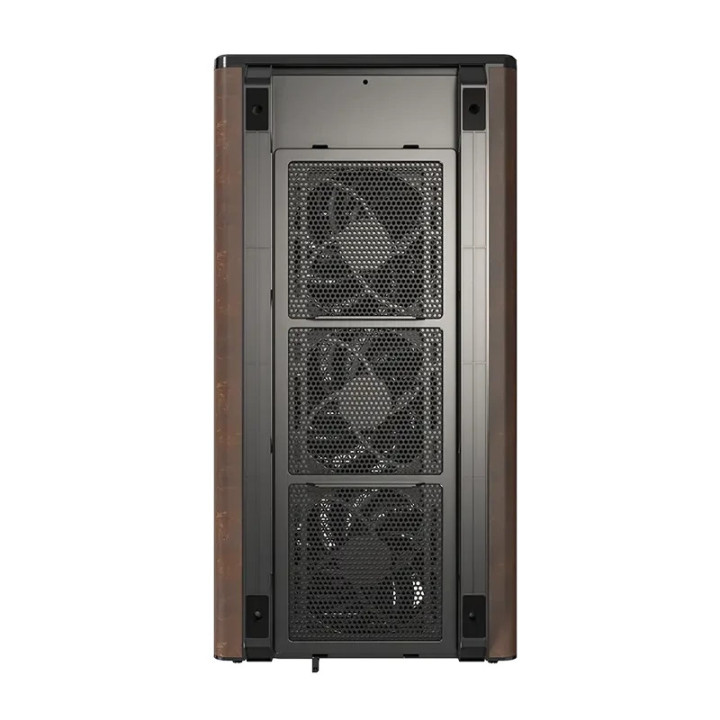 Кутия за компютър Montech Heritage PRO (B), mATX, USB-C, Leather, 4бр. 120 mm вентилатори - MONTECH-HERITAGE-PRO-B