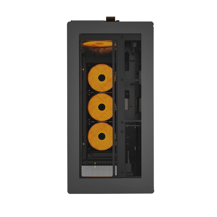 Кутия за компютър Montech HS02 PRO (B), ATX, 5бр. 120 mm ARGB вентилатори, USB-C, Black - MONTECH-HS02-PRO-BK