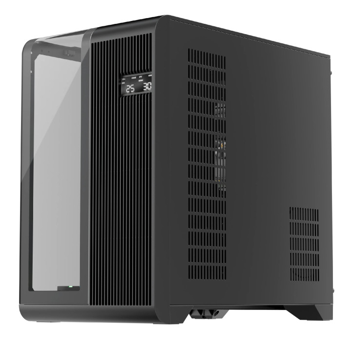 Кутия за компютър 1stPlayer RT7 Black, ATX, LED display - RT7-Black