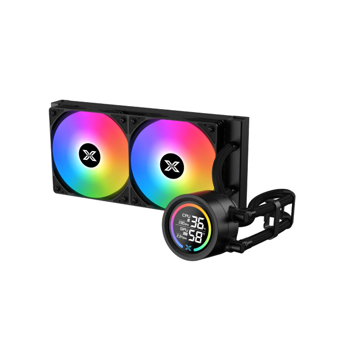 Водно охлаждане за процесор Xigmatek LK 240 Digital, LED Display, A-RGB - EN45929