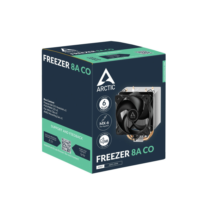 Охладител за процесор Arctic Freezer 8A CO, AM5/AM4 - ACFRE00162A