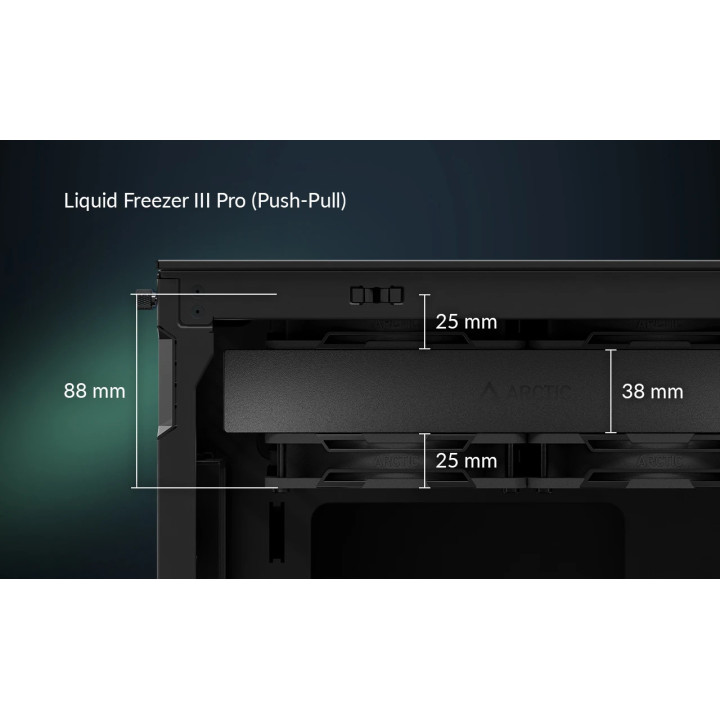 Водно охлаждане за процесор Arctic Liquid Freezer III Pro 360 A-RGB Black - ACFRE00184A